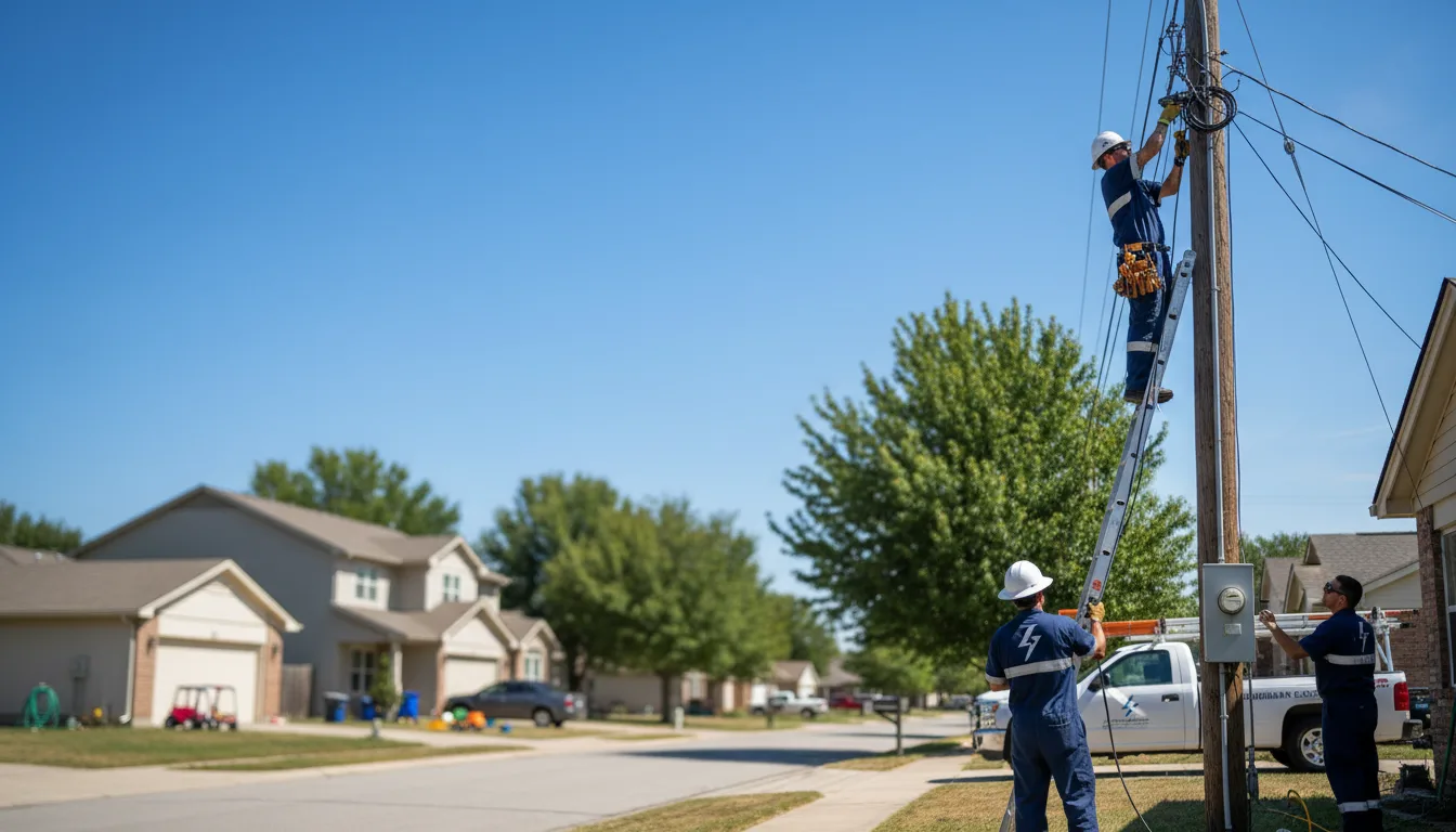 Residential electrician providing installation services in Mound City, IL